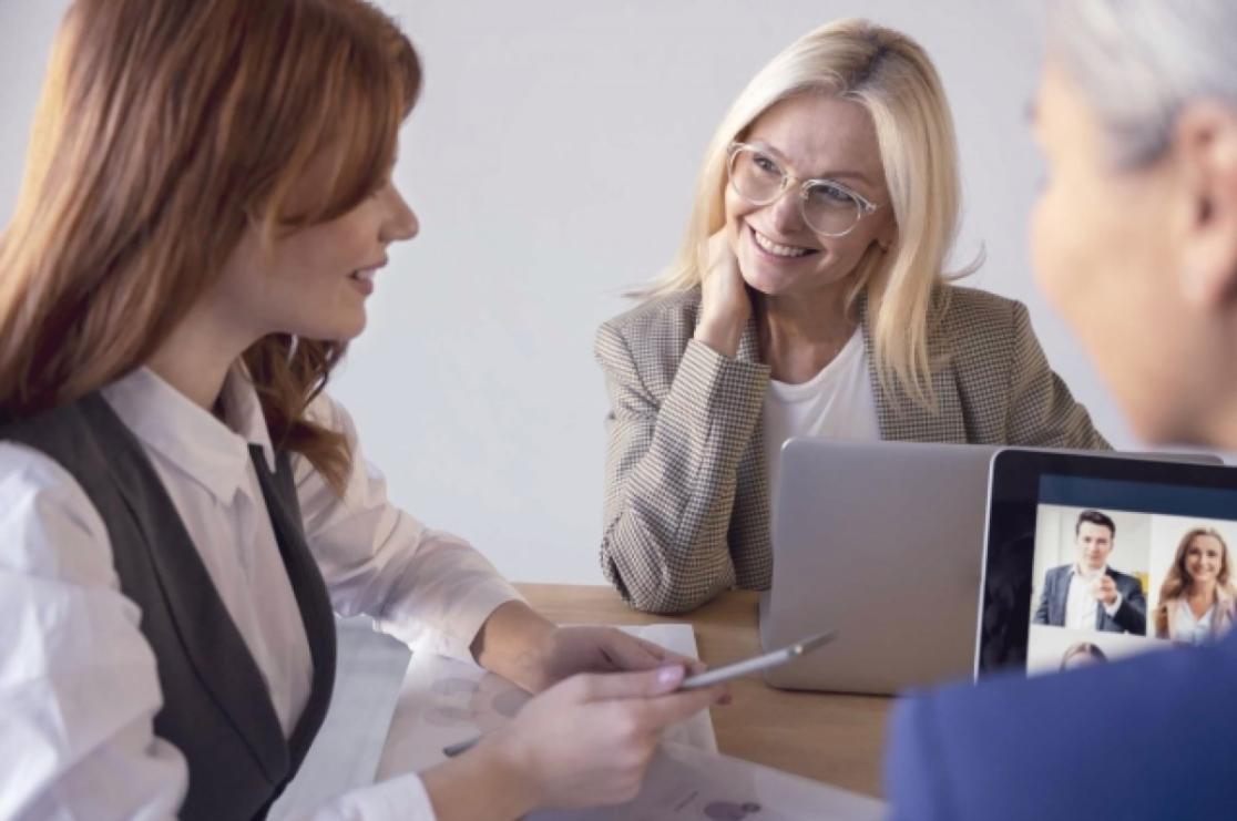 Participant completing diagnostic assessment on digital platform